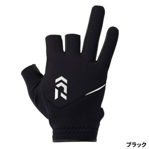 ダイワ(Daiwa) DG-6525W 防寒ゲームグローブ 3本カット L ブラック 3本切 【ネコポス 対象商品】