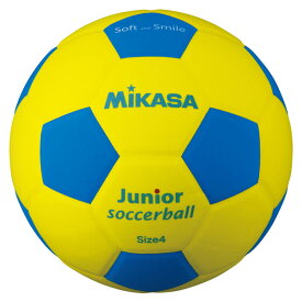 ミカサ(MIKASA) SF4JYBL ジュニアサッカー＿EVA＿ヤク180G＿キ／アオ スマイルサッカーボール 4号 YBL