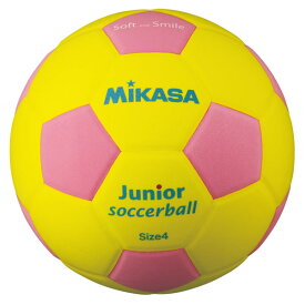 ミカサ(MIKASA) SF4JYP ジュニアサッカーEVAヤク180G＿キ／ピンク スマイルサッカーボール 4号 YP