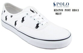 POLO RALPH LAUREN(ポロラルフローレン)KEATON PONY キートンポニー RB83 41209(MW)キャンパスカジュアルスニーカー コンビカラーでPOLOらしさ メンズ