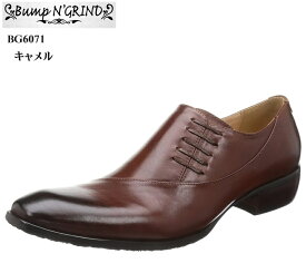 Bump N' GRIND (バンプアンドグラインド)BG6071 メンズ 本革 サイドレースロングノーズドレストラッドビジネスシューズ スタイリッシュな外観 冠婚葬祭にも