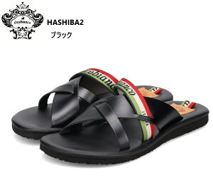 Orobianco(オロビアンコ)HASHIBA2 メンズ 前あきカジュアルリゾートサンダル 日本製 人気の高級本革サンダル 2025年新作モデル 二種類の異なる太さのレザーベルトにアクセントとなるOrobiancoのリ