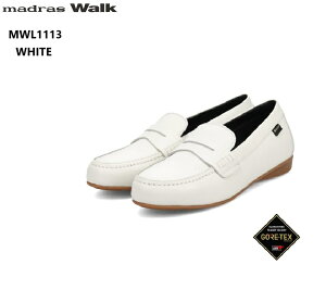 (マドラスウォーク)MWL1113 madras Walk GORE-TEX レディス レザードライビングスリッポンカジュアルシューズ トラベル ウォーキングなどさまざまなライフスタイルのシーンで雨の日も晴れの日もい