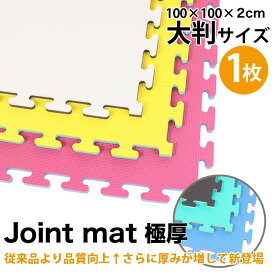 ジョイントマット DX リバーシブル 1枚セット 大判 厚手 フリーカット 100cm×100cm×厚2cm 大判 フリーカット 防音 トレーニング リングフィット トレーニング マット ホームジム フィットネス ヨガマット