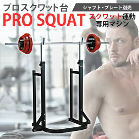 バーベルラック スクワット ラック プロスクワット台 バーベル トレーニング 筋トレ 自宅 ジム足腰の強化に！