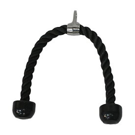 トライセットロープ フィットネスロープ ブラック 黒 トライセップロープ トライセプスロープ ロープ 筋トレ トレーニング 筋力トレーニング 腹筋運動 トレーニング アタッチメント