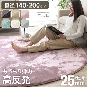 ������ �~�`���O �Ɍ� 25mm ���a 140 / 200 �t�����l�� �h�� ����~�ߕt �}�C�N���t�@�C�o�[ ���O ���O�}�b�g �J�[�y�b�g �O�~ ���� �z�b�g�J�[�y�b�g�Ή� ���g�[�Ή� ���g�[ �� �~ �~�` 140cm 200cm 