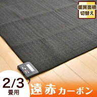 【クリアランス!更に本日クーポン5%引】 速暖！遠赤カーボン ホットカーペット 2畳 3畳 本体 接結方式 広…