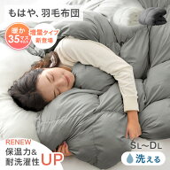 【本日クーポン5%引】 もはや、羽毛布団。 洗える 防ダニ 洗濯ネット 付き 掛け布団 掛布団 掛ふとん 掛…