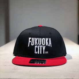 刺繍ロゴ FUKUOKACITY CAP フクオカシティキャップ ブラック レッド 黒 赤 OTTO オットー フラットバイザーキャップ フクオカT 福岡 お土産 ご当地 ペア おしゃれ ぼうし メンズキャップ プレゼント お土産 帽子 スナップバックキャップ キャップ ブランド レディース