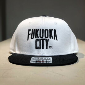 刺繍ロゴ FUKUOKACITY CAP フクオカシティキャップ ホワイト ブラック 白 黒 OTTO オットー フラットバイザーキャップ フクオカT 福岡 お土産 ご当地 ペア 福岡Tシャツ プレゼント 博多 お土産 帽子 スナップバックキャップ キャップ おしゃれ ブランド