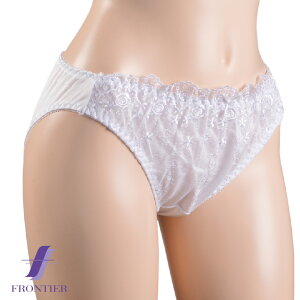 トリコット フルバックショーツ フロントレース 4305 ホワイト 白 メール便対応可