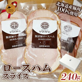 【ふるさと納税】【北のハイグレード食品2024】無添加ロースハム スライス 3パックセット（ 80g×3パック）北海道産 ロースハム 無添加 スライス ハム 豚肉 国産 個包装 80g 食べきり おかず サンドイッチ おつまみ グルメ お取り寄せ ギフト F6S-165