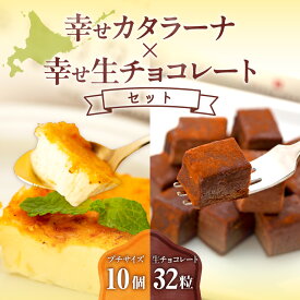 【ふるさと納税】 高評価★5.00 カタラーナ 生チョコレート 北海道産 スイーツ 2種 セット カスタード カラメル 生チョコ チョコレート チョコ デザート お菓子 菓子 洋菓子 詰め合わせ 食べ比べ お取り寄せ ギフト プレゼント 贈答 贈り物 冷凍 クール 北海道 札幌市