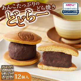 【ふるさと納税】《雪ミクコラボ開催中!!》 ★驚きの厚さ 【 選べる 種類 】 どら焼き あんこ 12個 ノベルティ わかさや本舗 どどらー スイーツ 和菓子 お茶菓子 つぶあん 粒あん 贈答 ギフト プレゼント 北海道 札幌市