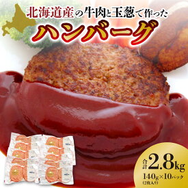 【ふるさと納税】北海道産の牛肉と玉葱で作ったハンバーグ 北海道 札幌市