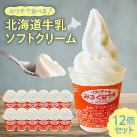 【ふるさと納税】 おウチで食べる 北海道 牛乳 ソフトクリーム セット 12個入り 北海道 札幌市