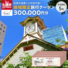 【ふるさと納税】 札幌 地域限定 旅行クーポン 300,000円分 市内 1泊以上条件 旅行券 トラベル 観光 体験 宿泊 チケット 宿泊券 交通 タクシー 利用券 旅館 ホテル 国内旅行 ビジネス 出張 クーポン 札幌旅行 北海道 札幌市