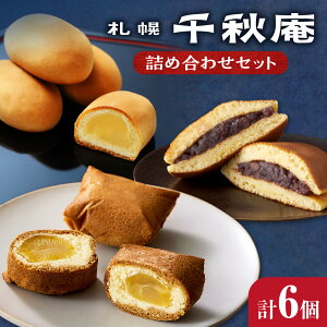 【ふるさと納税】 札幌 千秋庵 和菓子 詰め合わせ セット 3種 計6個 どら焼 札幌娘 ノースフォンポテト 北海道産 つぶあん 桃山あん 白あん ハチミツ 蜂蜜 栗 甘栗 お菓子 ご当地 スイーツ 銘