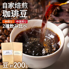 【ふるさと納税】 珈琲 豆 2種 各100g 計200g 飲み比べ セット 中煎り 中深煎り ブラジル コロンビア アラビカコーヒー トミオフクダ DOT クレオパトラSP シングルオリジン 自家焙煎 コーヒー豆 コーヒー 飲料 プレゼント ギフト 北海道 札幌市