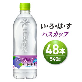 【ふるさと納税】 い・ろ・は・す ハスカップ 540ml PET×48本 いろはす 北海道限定 フレーバー ミネラルウォーター 飲料水 ローカロリー ペットボトル 箱買い まとめ買い 計48本 水 飲料 札幌工場製造 札幌市