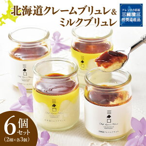 【ふるさと納税】 北海道産 ブリュレ セット 3個×2種 クレームブリュレ ミルクブリュレ フレンチ 巨匠 三國清三 推奨 クリームブリュレ スイーツ デザート お菓子 菓子 洋菓子 詰め合わせ 食
