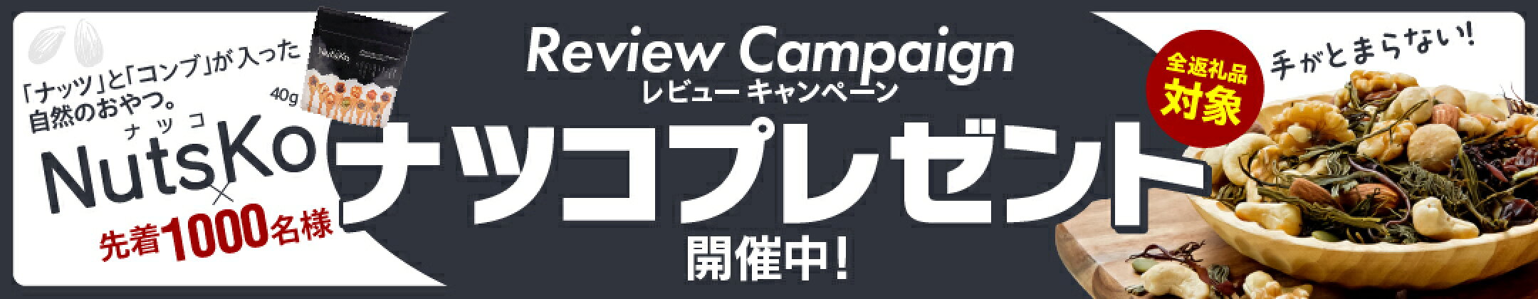 レビューキャンペーン実施中