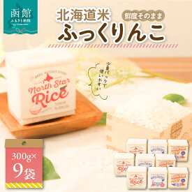 【ふるさと納税】鮮度そのまま 北海道米ふっくりんこ(真空パック) 2合×9袋 お米 米 白米 北海道産 アウトドア キャンプ 函館 はこだて ふるさと ギフト お中元 贈り物 贈答