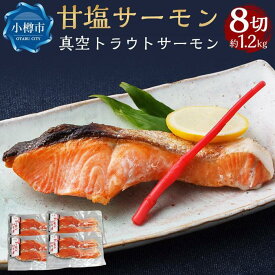 【ふるさと納税】【内容量が選べる】真空 甘塩 サーモン トラウトサーモン | サーモン 切身 鮭 しゃけ さけ 簡単調理 焼くだけ お取り寄せ おかず 惣菜 魚 魚介類 海鮮 冷凍 小樽市 北海道 送料無料