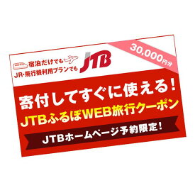 【ふるさと納税】【旭川市】JTBふるぽWEB旅行クーポン（30,000円分） | 北海道 旭川市 トラベル 宿泊 予約 人気 おすすめ 旅行 クーポン