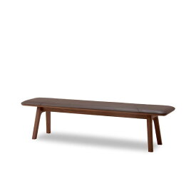 【ふるさと納税】旭川家具 カンディハウス TEN フラットベンチ180 ウォルナットCW／MG-CGY_00974 | 国産家具 ダイニングベンチ ベンチ 3人掛け 待合室 木製 革張り レザー 無垢材 モダン 高級 ダイニング 旭川市 ふるさと納税 北海道ふるさと納税 旭川市 北海道 送料無料