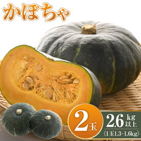 【ふるさと納税】【先行予約】かぼちゃ 2玉2.6kg以上(2026年11月初旬から順次発送開始予定)_05689 | 野菜 やさい 食品 人気 おすすめ 送料無料