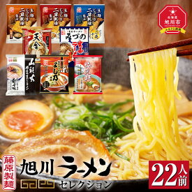 【ふるさと納税】旭川ラーメン【藤原製麺】セレクション 22人前