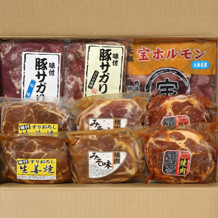 楽天市場 ふるさと納税 毎日の食卓セット２ 6種類詰め合わせ 豚肉編 肉 豚肉 セット 生姜焼き 豚肩 ホルモン さがり 旭川市ふるさと納税 北海道ふるさと納税 北海道旭川市 ふるさと納税