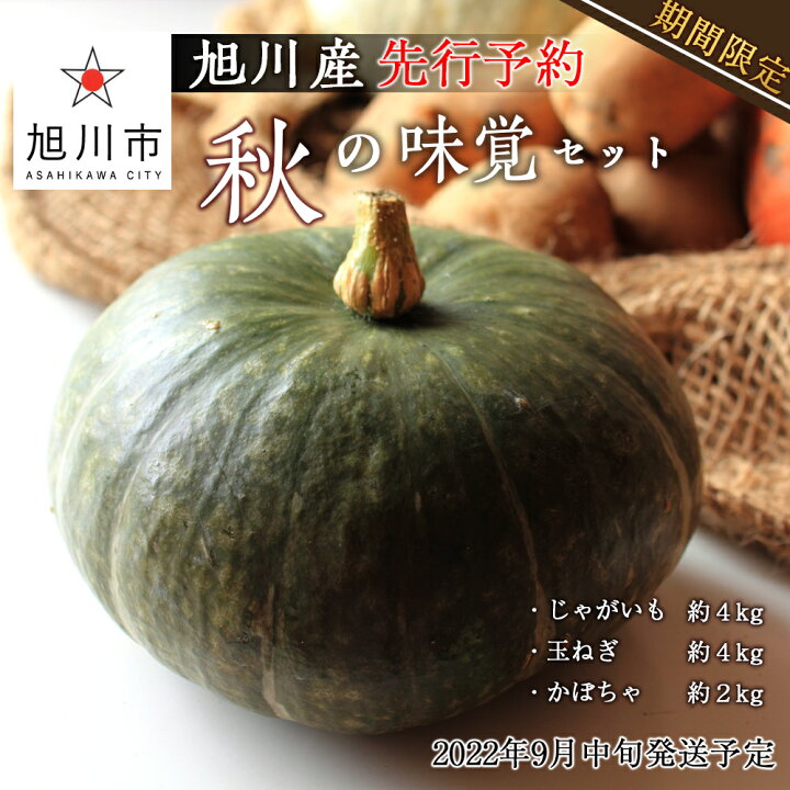 楽天市場 ふるさと納税 先行予約 期間限定秋の味覚セット じゃがいも 玉ねぎ かぼちゃ 22年9月中旬発送予定 野菜 北あかり たまねぎ かぼちゃ じゃが芋 ジャガイモ セット 旭川市ふるさと納税 北海道ふるさと納税 北海道旭川市 ふるさと納税