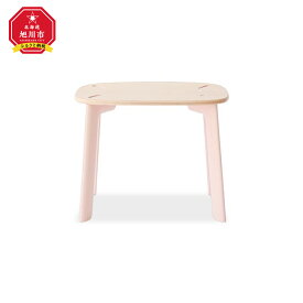 【ふるさと納税】旭川家具 いさみや pon(ポン) Bambi Table(バンビテーブル)ピンク色 | 旭川家具ふるさと納税 子供 幼児 テーブル 机 旭川市ふるさと納税 北海道ふるさと納税