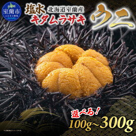 【ふるさと納税】北海道室蘭産 塩水キタムラサキウニ 選べる 100g ～ 300g【翌年（2026）/7～9月中順次発送】【 ふるさと納税 北海道 室蘭 キタムラサキウニ 塩水ウニ 噴火湾 太平洋 漁場 高鮮度 無添加 ミョウバン不使用 天然ウニ 上品な甘み お刺身 ウニ丼 海産物 】