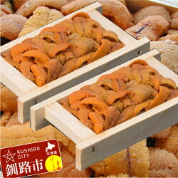 Ka403-B103【ふるさと納税】生うに折60g×2【鮮度抜群!極上生えぞバフンうに】