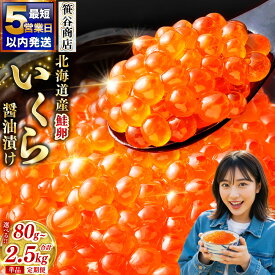 【ふるさと納税】高評価 ★4.72 希少 北海道産 新物いくら 醤油漬け 80g / 160g / 250g / 500g / 1kg 【最短5営業日以内発送】【選べる 容量 × 発送時期 × 回数】いくら イクラ 鮭 小分け 個包装 人気 パック 海鮮 海鮮丼 ギフト 冷凍 魚卵 国産 定期便 北海道 釧路市