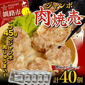 【ふるさと納税】肉しゅうまい 40個 大粒 中華 料理専門店 豚肉 手作り 個包装 ボリューム もちもち ジューシー 焼売 シュウマイ F4F-2421