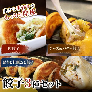 【ふるさと納税】【 選べる餃子3種類】 肉餃子・しあわせの黄色いチーズ&バター・しそみそ餃子・昆布と牡蠣の旨味だし餃子から選べる3種類 F4F-2512var