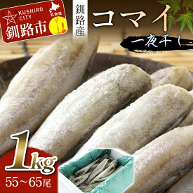 【ふるさと納税】一夜干し氷下魚（こまい）寒風干し1.0kg入 北海道 釧路 ふるさと納税 こまい コマイ 干物 おつまみ 居酒屋 肴 魚介 魚 F5F-0072