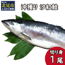 【ふるさと納税】沖獲り 汐紅鮭 切り身 1尾 ( さけ 鮭 紅鮭 魚 魚介類 ふるさと納税 )