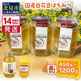 【ふるさと納税】《14営業日以内に発送》採れたまんまの白花豆蜂蜜 国産はちみつ 450g〜1200g