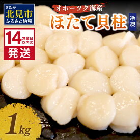 【ふるさと納税】《14営業日以内に発送》オホーツク海産 冷凍ほたて貝柱 1kg 生食用 ( ふるさと納税 ホタテ 刺身 ふるさと納税 ホタテ 1kg ほたて 貝柱 貝 ホタテ貝柱 1000g 刺身 バター焼き 魚介類 海鮮 食品 返礼品 北海道 )