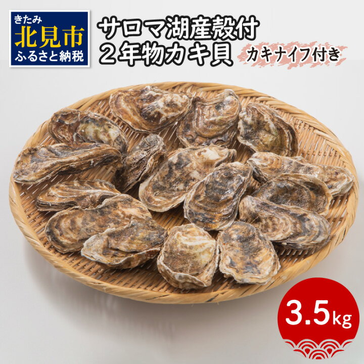 楽天市場 ふるさと納税 海のミルクサロマ湖産殻付2年物カキ貝 3 5kg 45個入 カキナイフ付 海鮮 魚介 魚介類 貝 貝類 かき カキ 牡蠣 期間限定 贈答 贈り物 ギフト プレゼント お歳暮 御歳暮 お祝い 送料無料 熨斗 のし q バーベキュー 北海道北見市