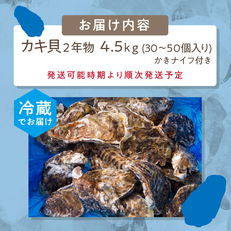 はできませ⊏ サロマ湖自慢の殻付きカキ貝(2年物)4.5kg詰め：北海道北見市 ⋂とても