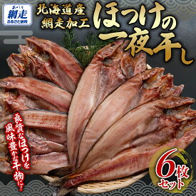 【ふるさと納税】網走加工 ほっけ一夜干し 6枚セット【 ふるさと納税 人気 おすすめ ランキング ほっけ ホッケ 干物 一夜干し 開き 魚 北海道産 お手軽 簡単 冷凍 絶品 オホーツク 北海道 網走市 送料無料 】 ABB135