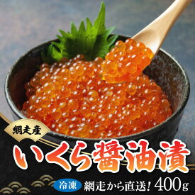 【ふるさと納税】網走から直送！＜網走産＞いくら醤油漬 400g【 ふるさと納税 人気 おすすめ ランキング いくら いくら醤油漬 醤油漬け 醤油漬 イクラ 鮭イクラ 鮭いくら サケ 鮭 網走産 魚卵 魚介 いくら丼 イクラ丼 新鮮 オホーツク 北海道 網走市 送料無料 】 ABB009