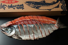 【ふるさと納税】【数量限定】＜オホーツク産＞新巻鮭切身姿造り1尾（網走加工）【 ふるさと納税 人気 おすすめ ランキング 新巻鮭 鮭 さけ 半身 切り身 1尾 真空パック 真空 紅鮭 紅さけ シャケ 冷凍 ギフト お歳暮 海鮮 オホーツク 北海道 網走市 送料無料 】 ABAO1075